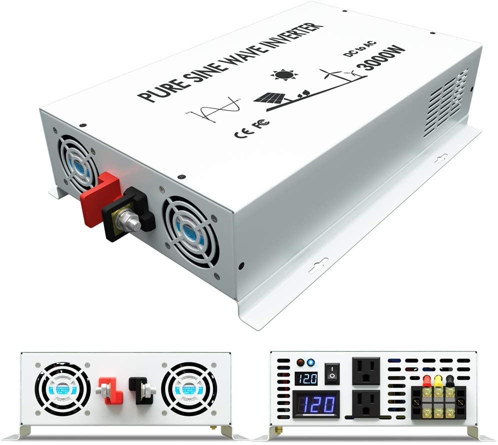 Inverter Pure Sine Wave 60Hz 120V 3000W - Pure Sine Wave Power Inverter 3000W