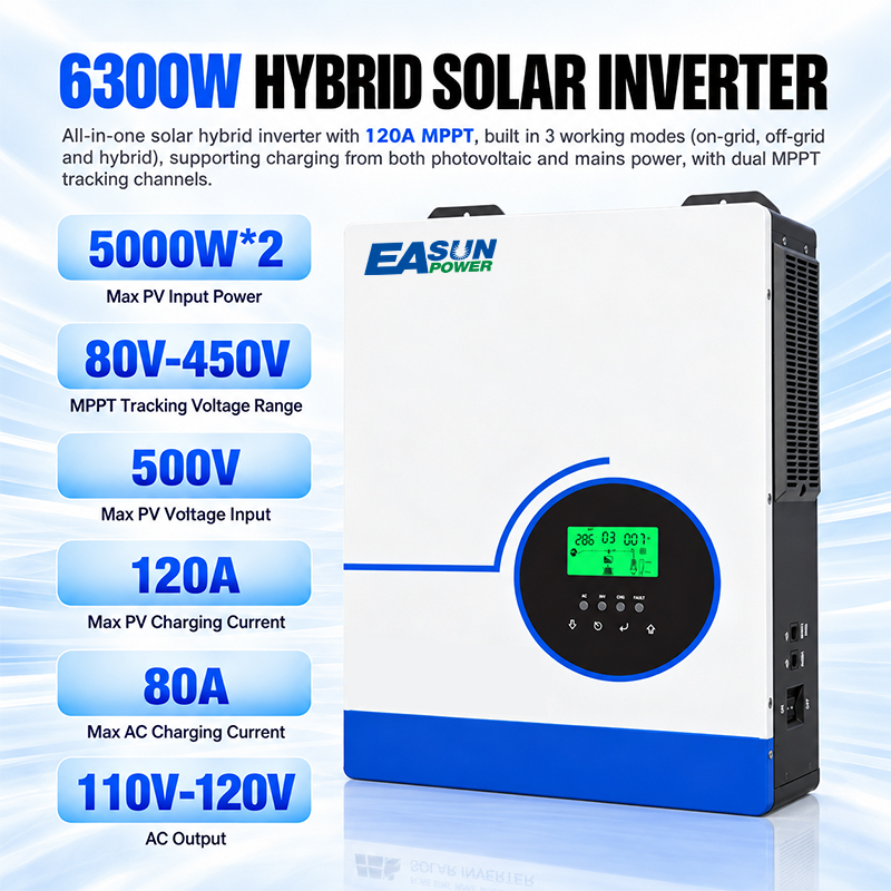 EASUN POWER Hybrid Solar Inver - Grid Tie Inverter Limiter 2000W recension och pris