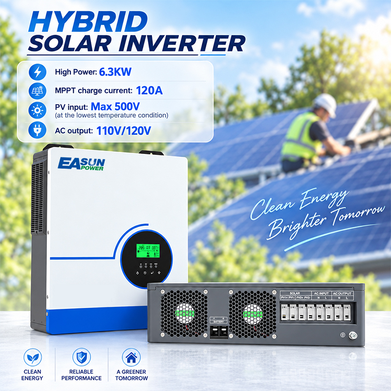EASUN POWER Hybrid Solar Inver - Grid Tie Inverter Limiter 2000W recension och pris