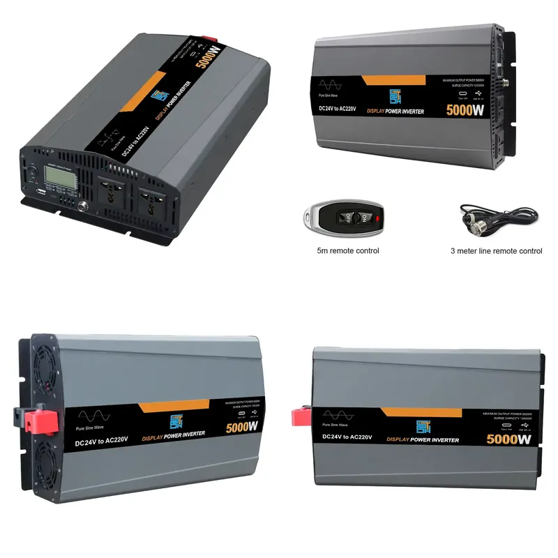 for Reverse DC 12V 24V 48V to  - Pure Sine Wave Inverter 5000W 48V 220V recension och pris