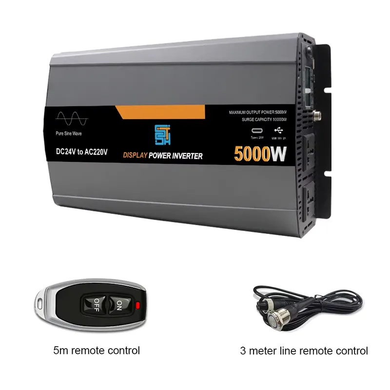 for Reverse DC 12V 24V 48V to  - Pure Sine Wave Inverter 5000W 48V 220V recension och pris