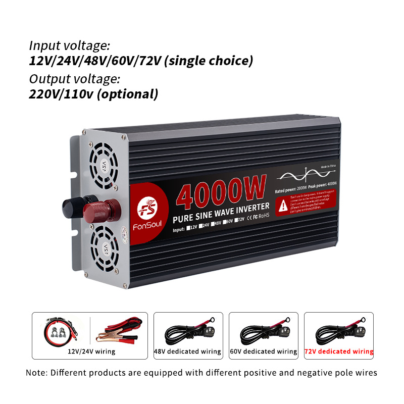 6000W 5000W 4000W 3000W Pure S - Pure Sine Wave Inverter 5000W 48V 220V recension och pris